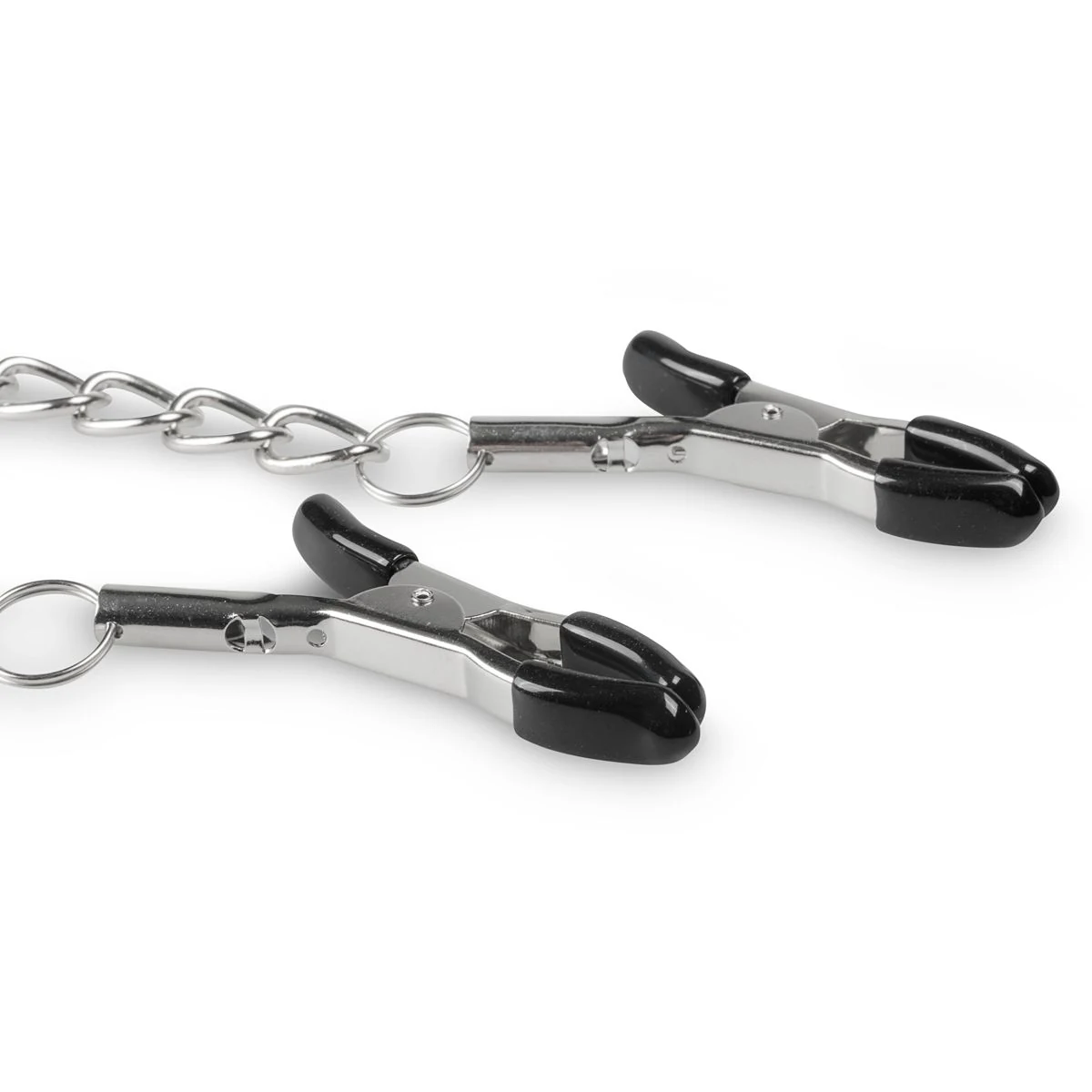 Klassische Metall-Nippelklemmen mit 32 cm langer Kette