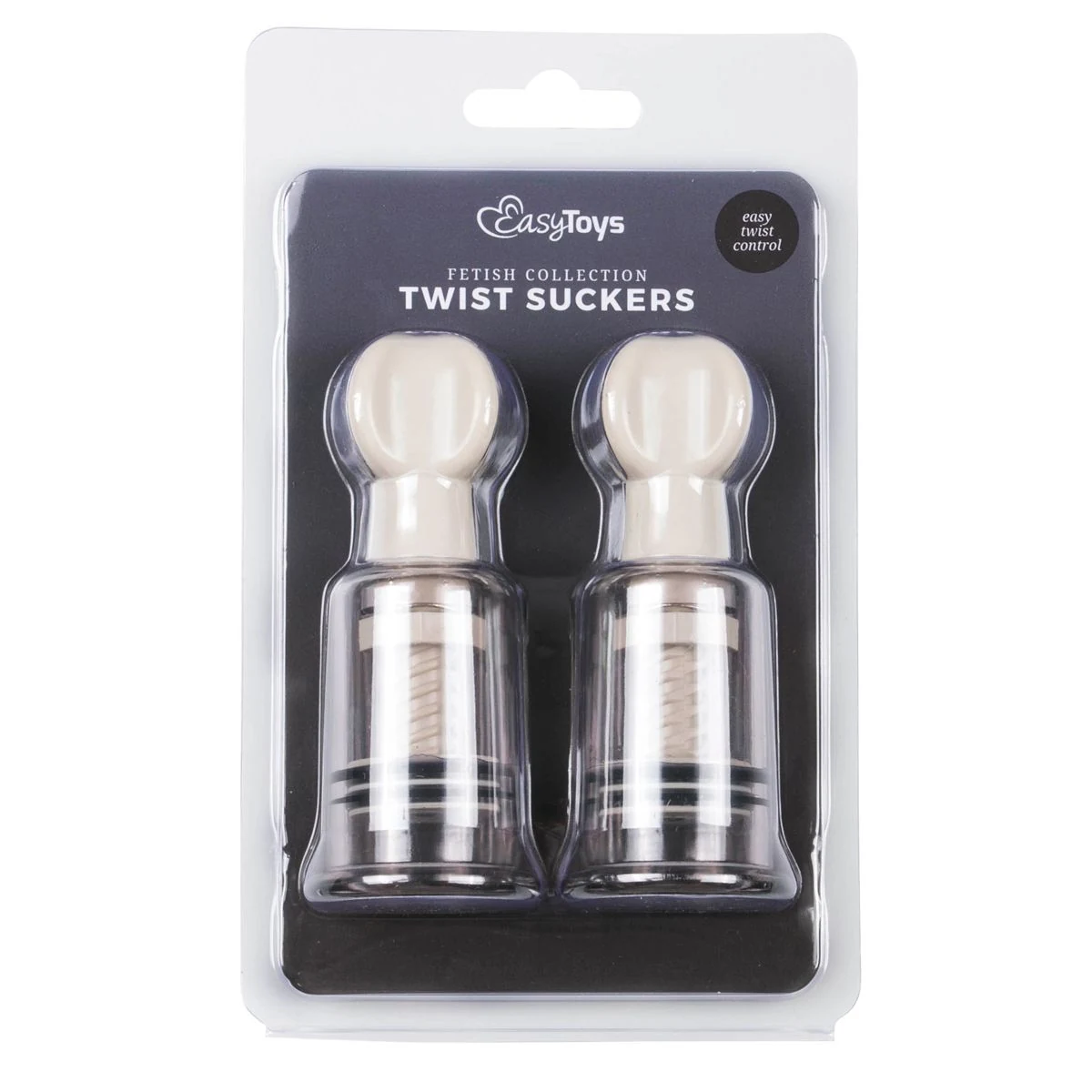 Zwei transparente Nippelsauger von Toys Fetish Collection für Nippelstimulation