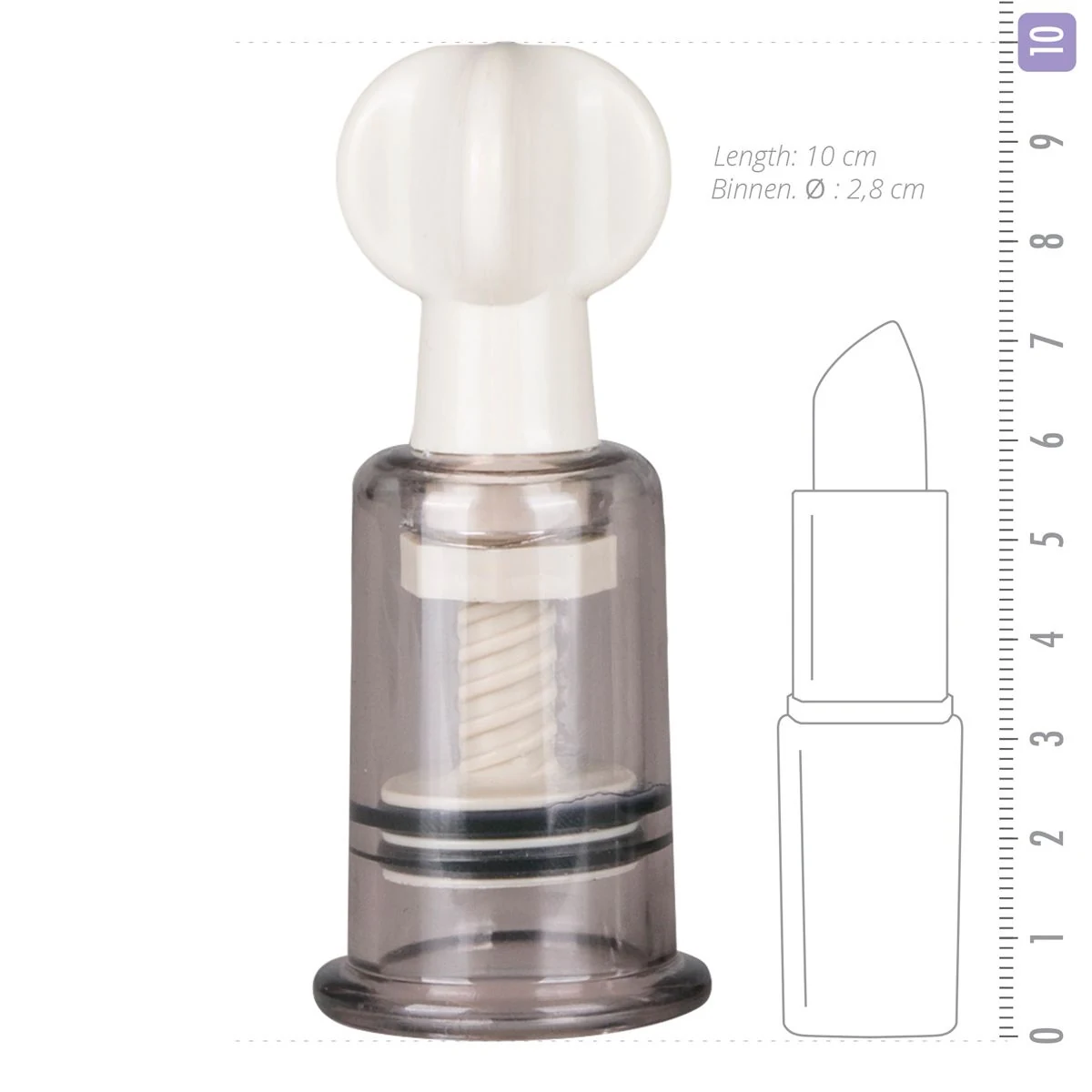 Robuste Nippelsauger aus ABS im transparenten 2er-Set