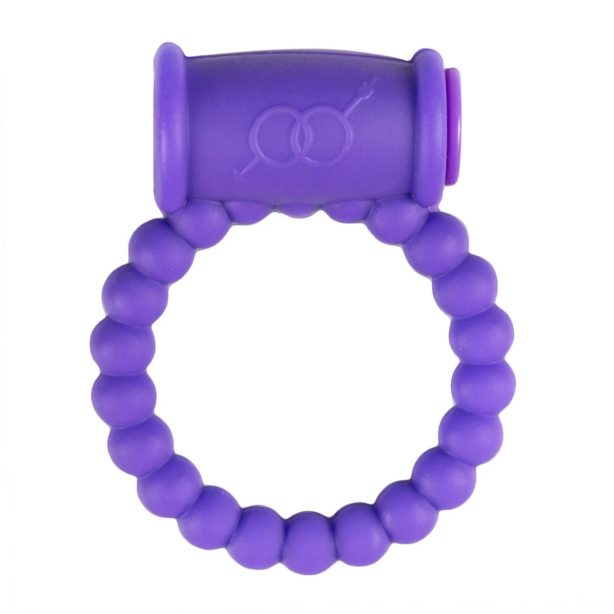 Lila Penisring mit Vibration und Mini-Vibrator für zusätzliche Stimulation