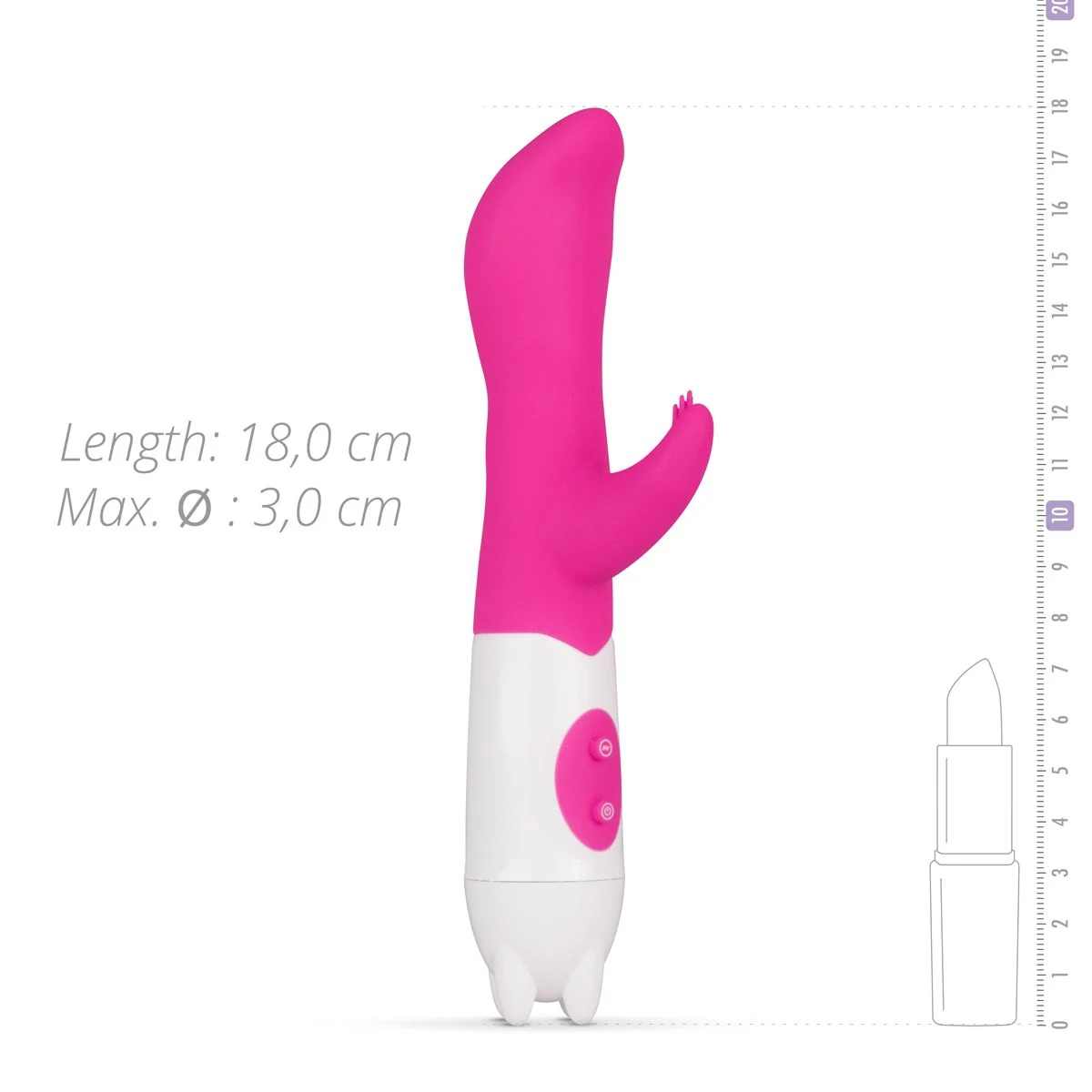 Rosa Silikon Vibrator Petite Piper mit variierenden Vibrationen