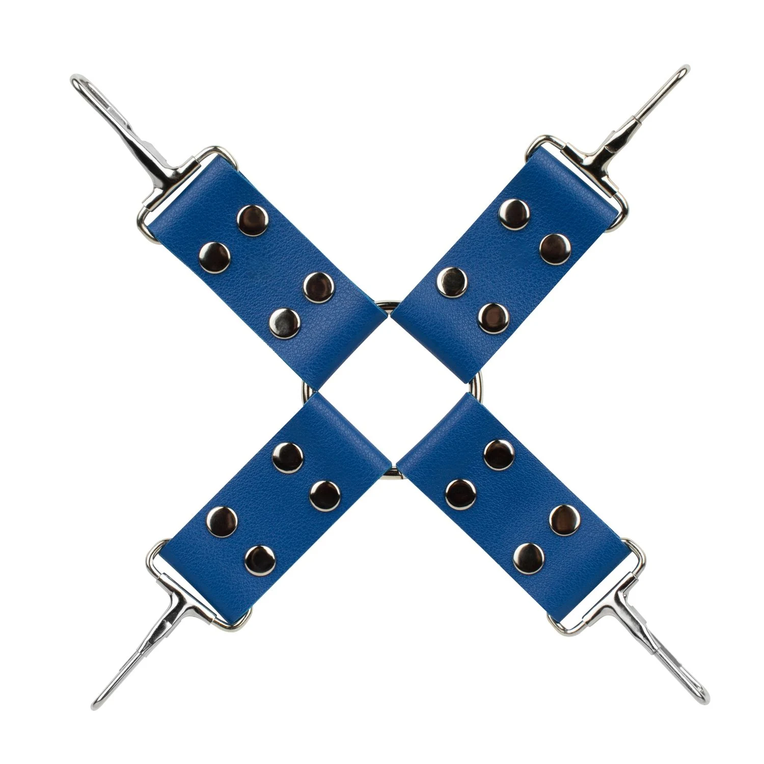 Bondage Zubehör Set in Blau mit Fesseln und Leine für intensive Erlebnisse
