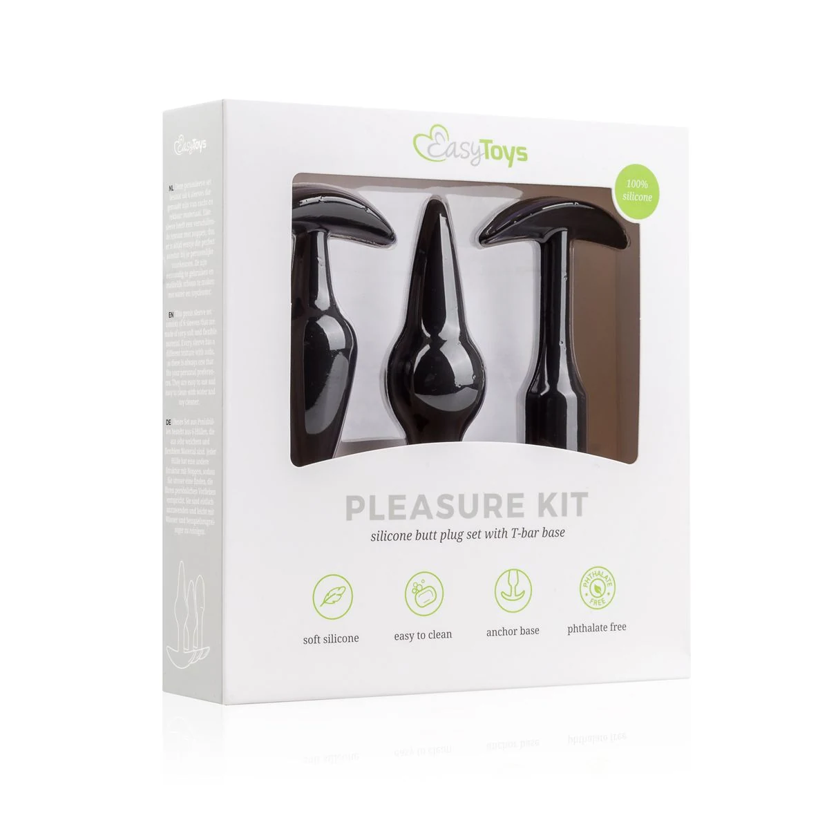 Silikon-Analplugs mit spitz zulaufender Spitze für leichtes Einführen