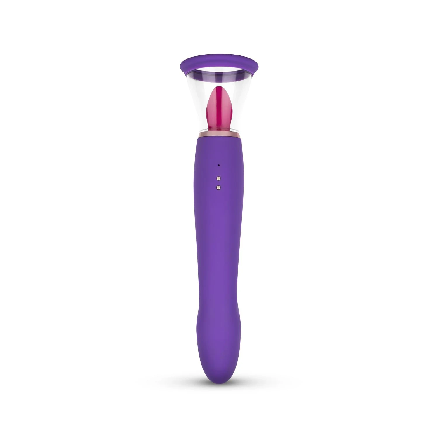 Pleasure Pump in Lila mit Aufsatz für Vulva oder Nippel