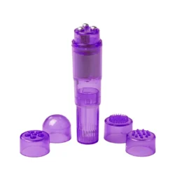 Pocket Rocket Violett von Toys Mini Vibe Collection mit vier austauschbaren Stimulatoren
