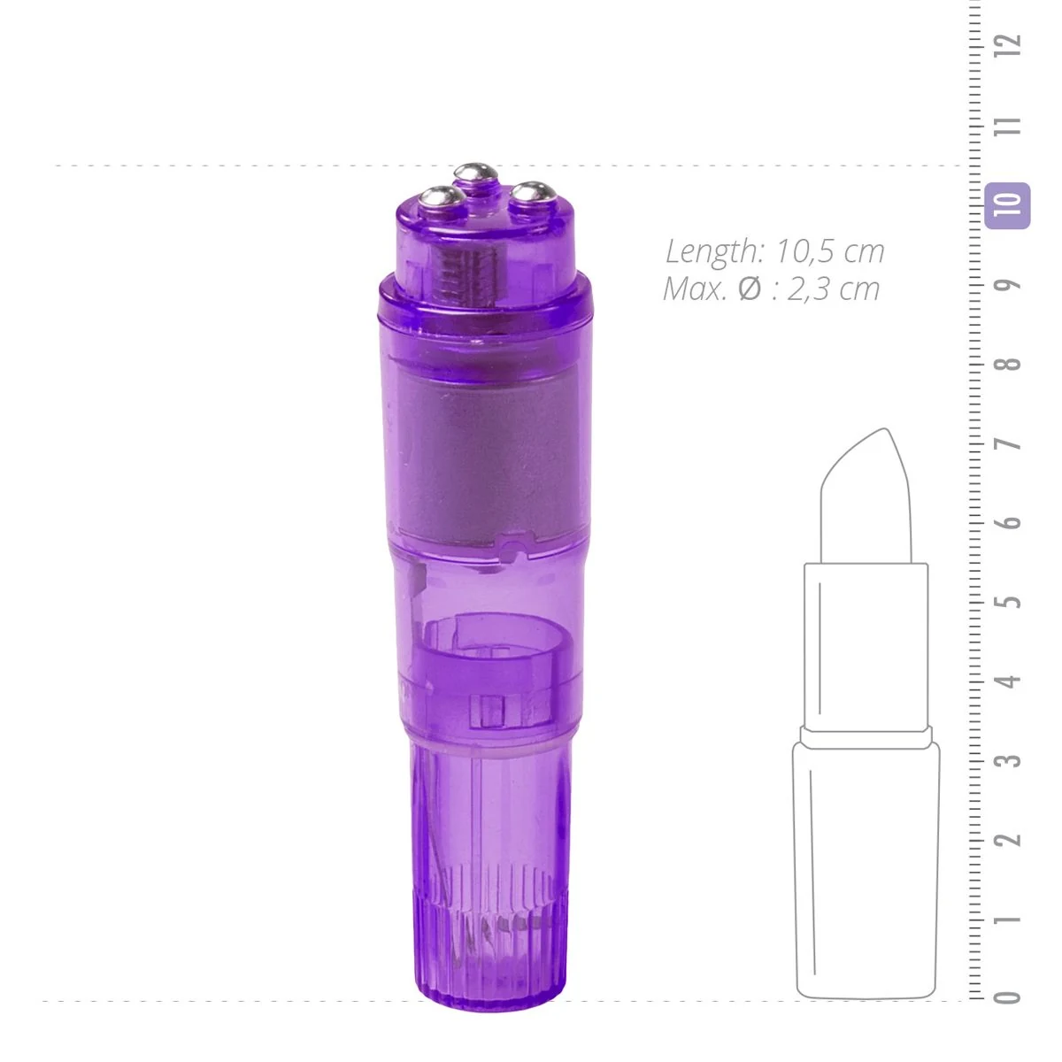 Kleiner tragbarer Pocket Rocket Violett aus ABS für einfache Anwendung
