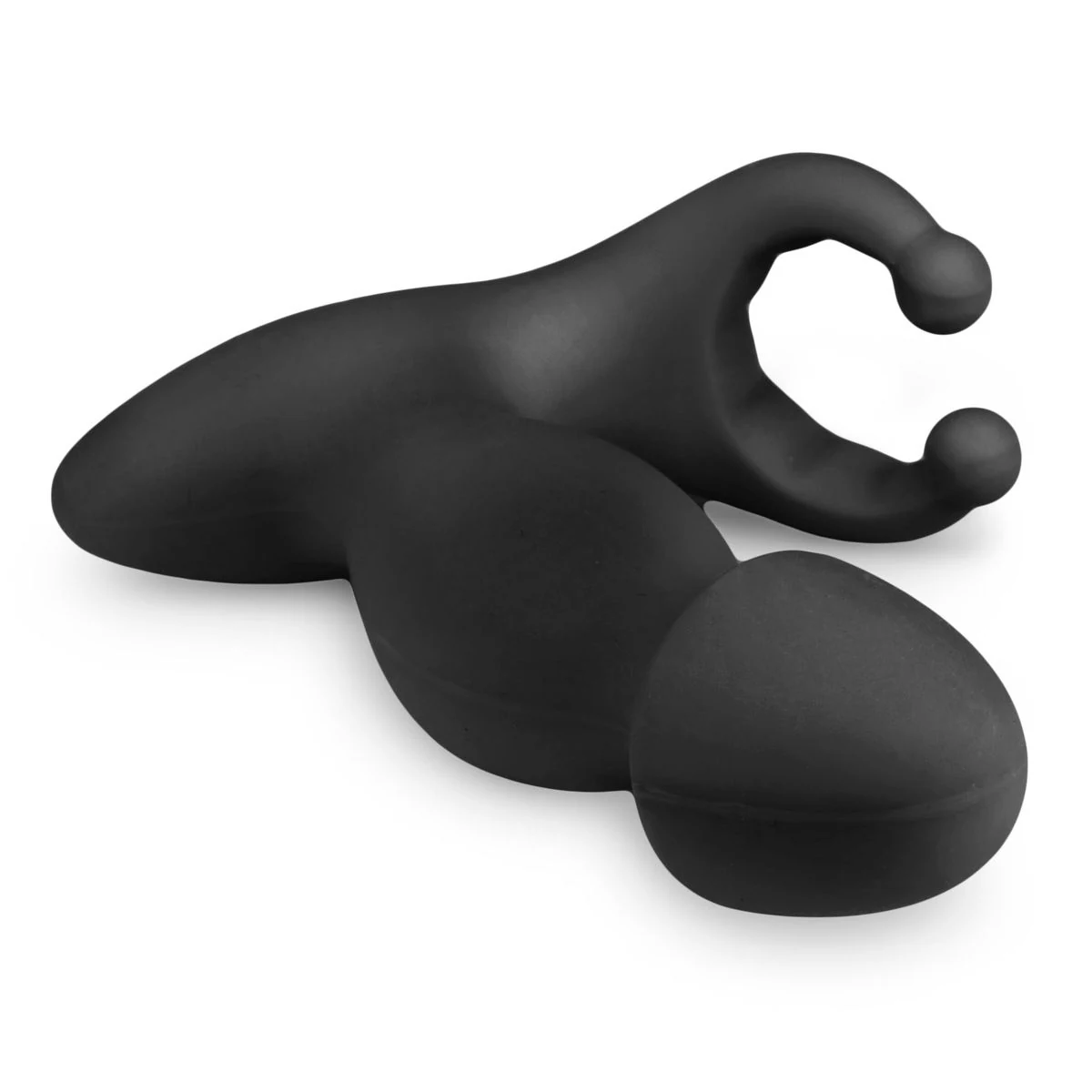 Prostata-Vibrator Schwarz mit Druckknopf-Bedienung und Standard-Vibration