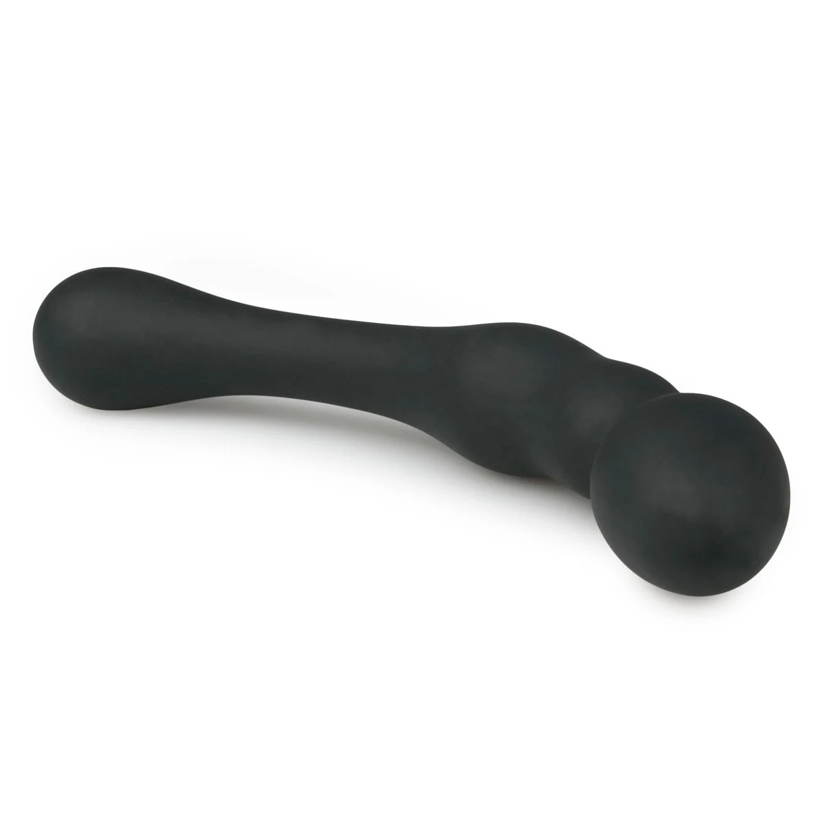 Prostata Dildo aus weichem Silikon, schwarz, Länge 200 mm