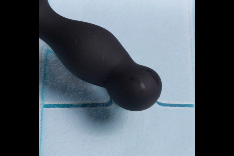 Prostata Vibrator in Schwarz mit verstellbaren Vibrationen und Fernbedienung