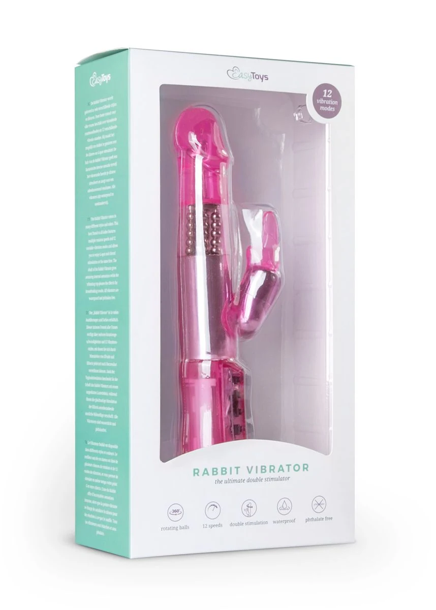 Rosa Rabbit Vibrator von Toys Vibe Collection mit 12 verschiedenen Einstellungen