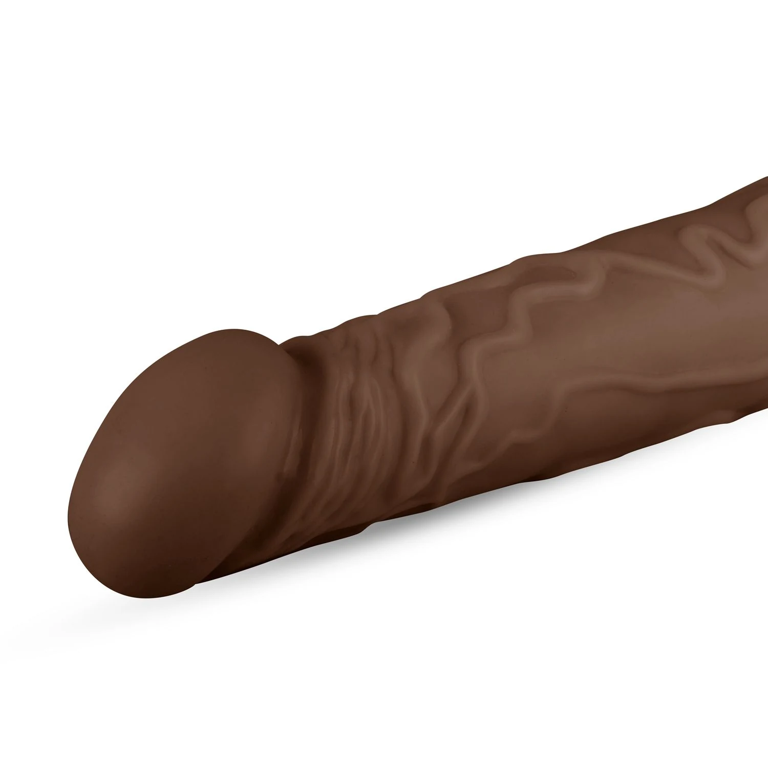 Brauner XXL-Dildo aus PVC mit realistischem Design von Real Fantasy