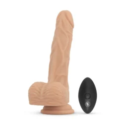 Real Fantasy Ethan heizender Vibrator Dildo in Beige mit realistischer Form
