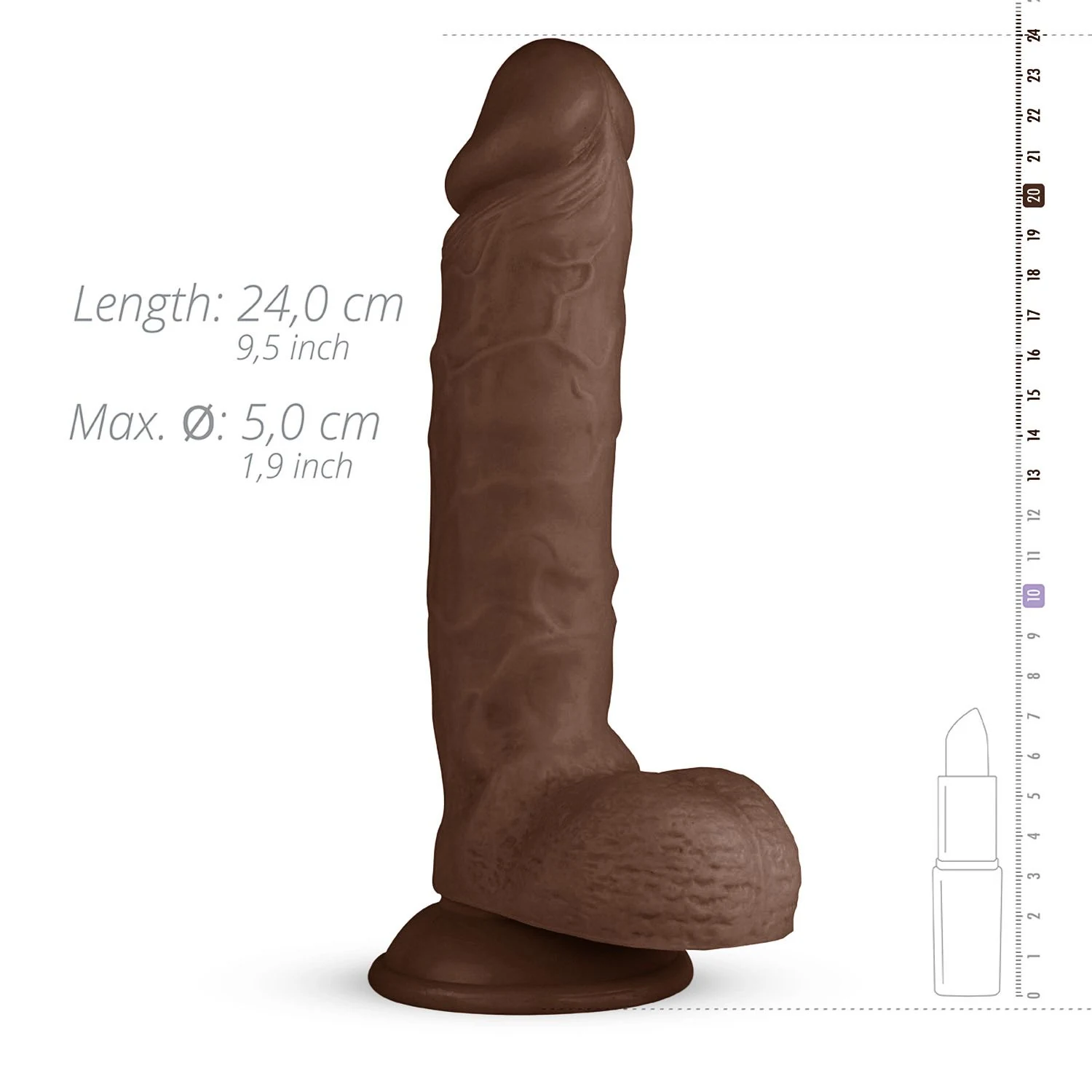 Real Fantasy Waylon Dildo mit Venenstruktur für vaginale und anale Penetration