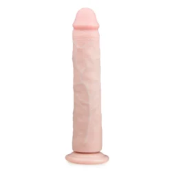 Realistischer Dildo 28,5 cm in Beige mit Saugnapf und Venenstruktur