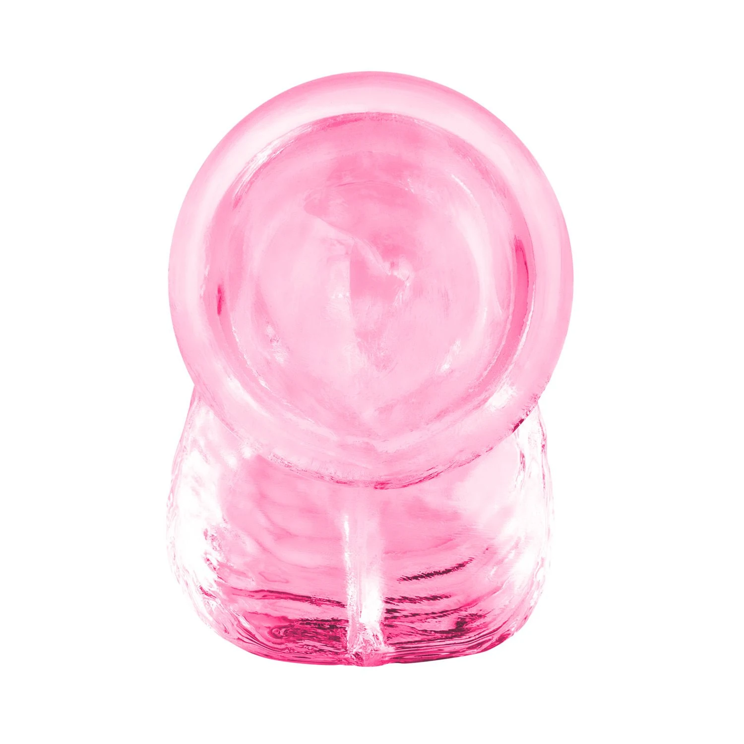 Rosa Dildo mit Saugnapfboden für freihändige Nutzung
