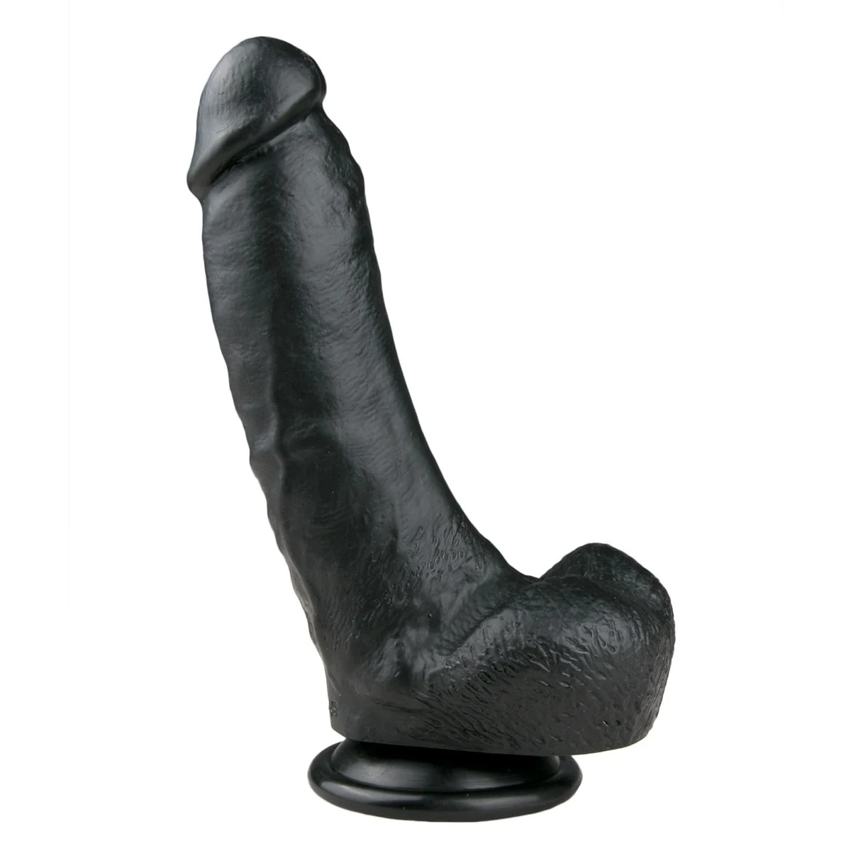 Realistischer schwarzer Dildo 20 cm mit Saugnapf und lebensechter Form
