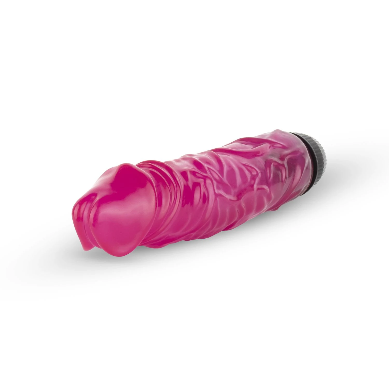 Pink glitzernder Jelly Supreme Vibrator mit lebensechter Form und 51 mm Durchmesser
