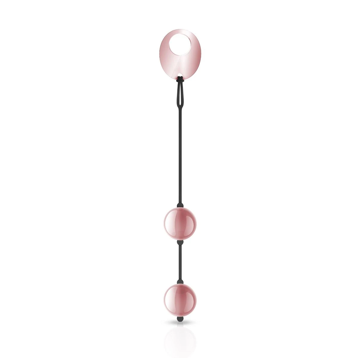 Rosy Gold Nouveau Ben Wa Kugeln aus Metall mit flexibler Kordel