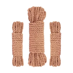 Rosy Gold Rope Set mit luxuriösen Bondage-Seilen für kreative Fesseltechniken