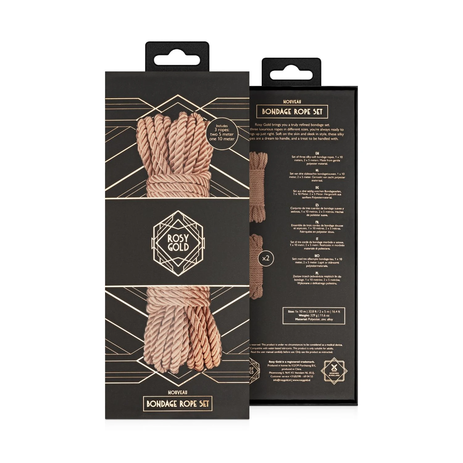 Rosy Gold Rope Set als vielseitiges Accessoire für intime Rituale