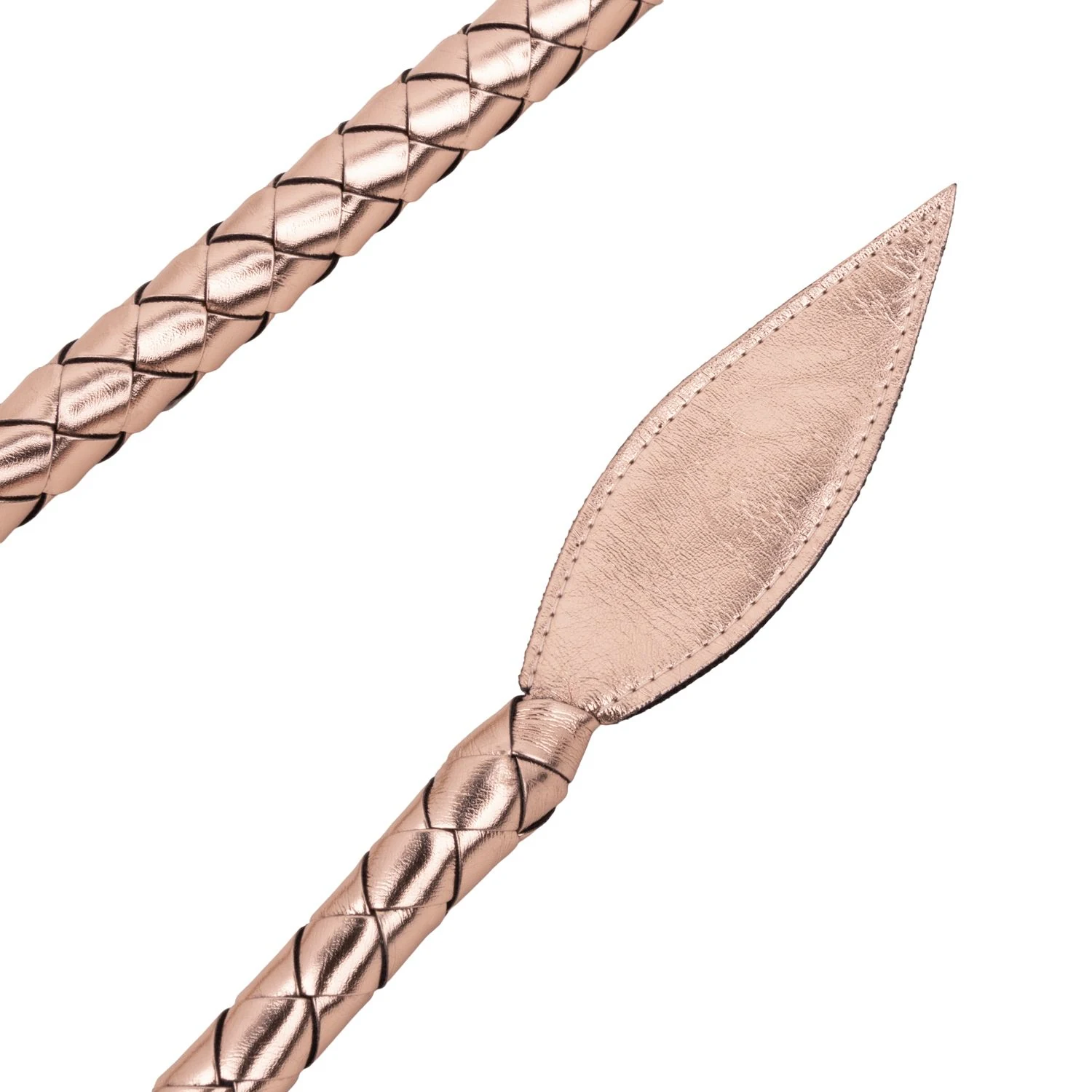 Rosy Gold Bull Whip, 1020 mm langes BDSM-Accessoire für erfahrene Anwender