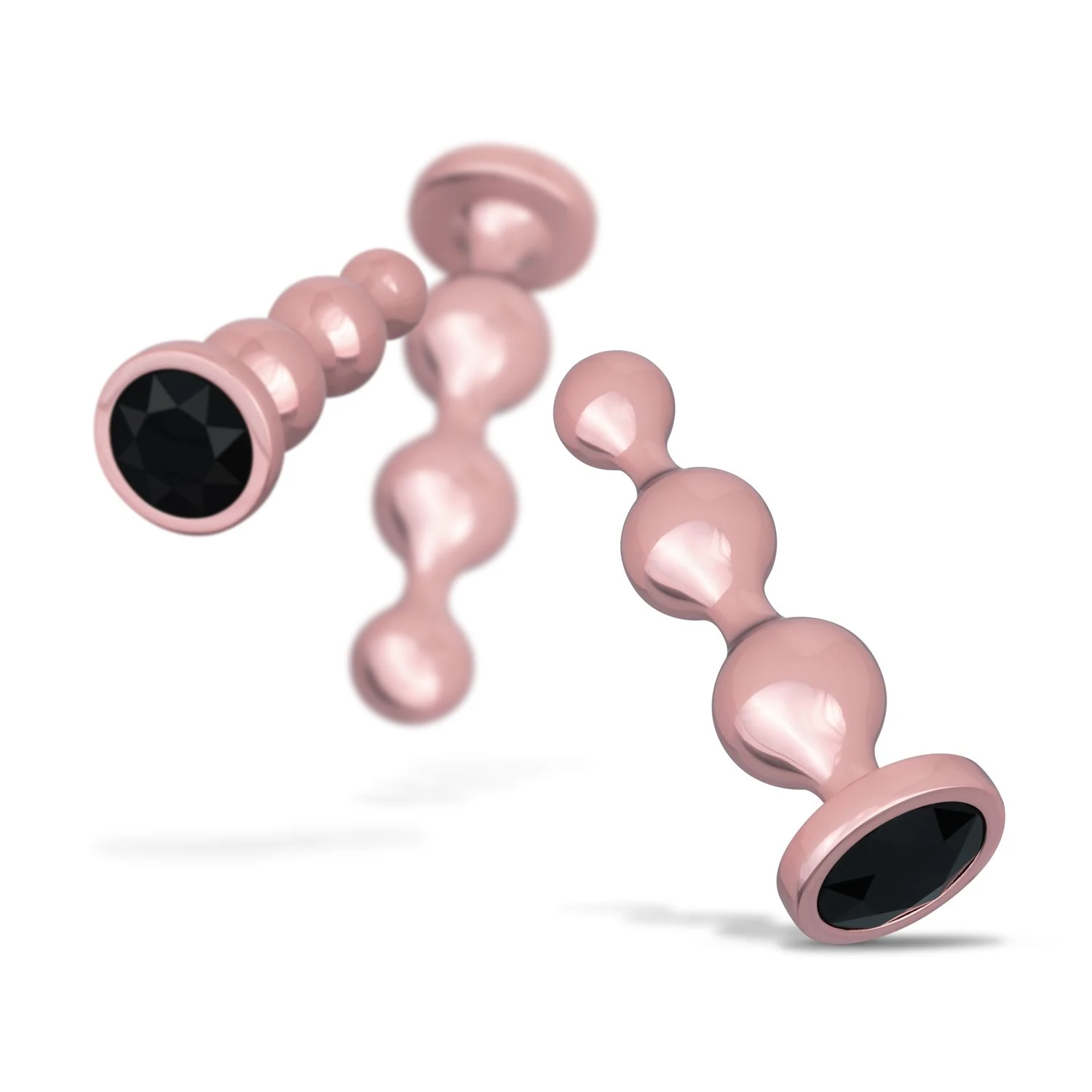 Dreiteiliges Buttplug-Set aus Metall, geeignet für alle Gleitgele