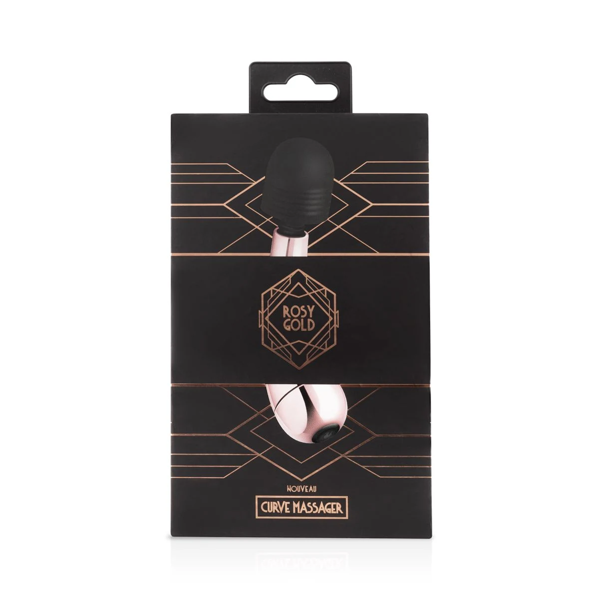 Rosy Gold Curve Vibrator mit flexiblem Kopf und verstellbaren Vibrationen