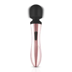 Rosy Gold Nouveau Curve Wandvibrator in Gold, Rosa und Schwarz