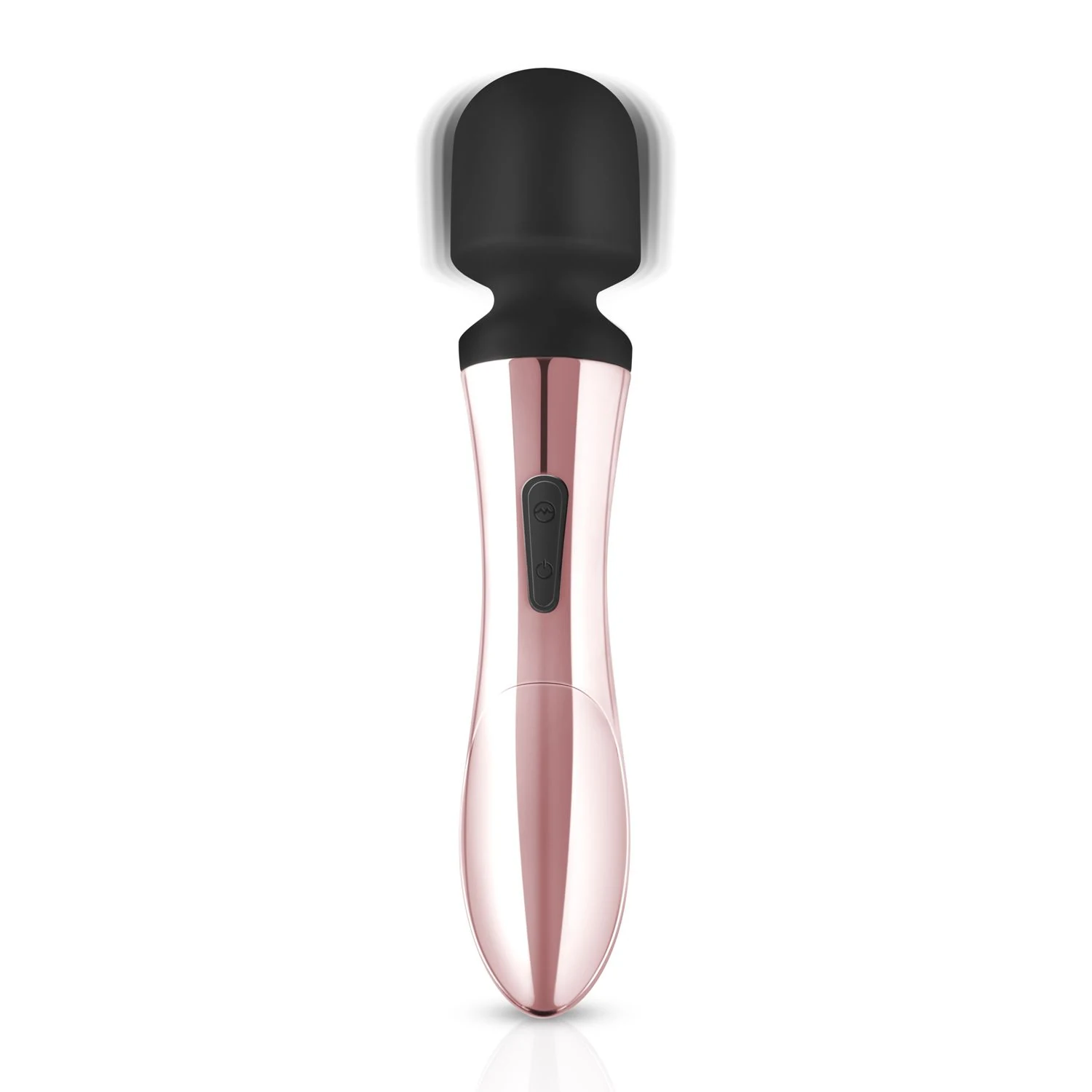 Rosy Gold Nouveau Curve Wandvibrator in Gold, Rosa und Schwarz
