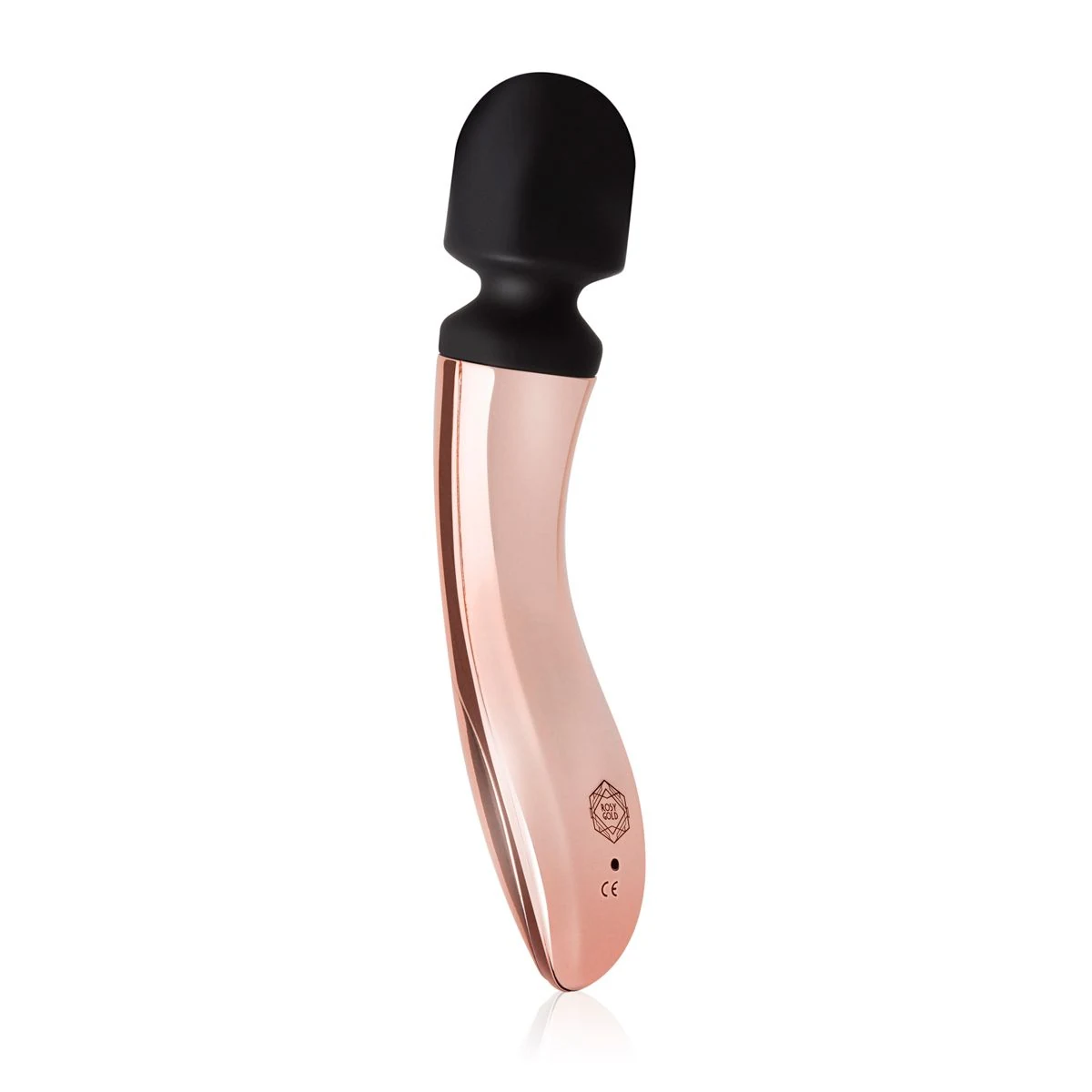Rosy Gold Massager mit verstellbarer Vibration und Druckknopf