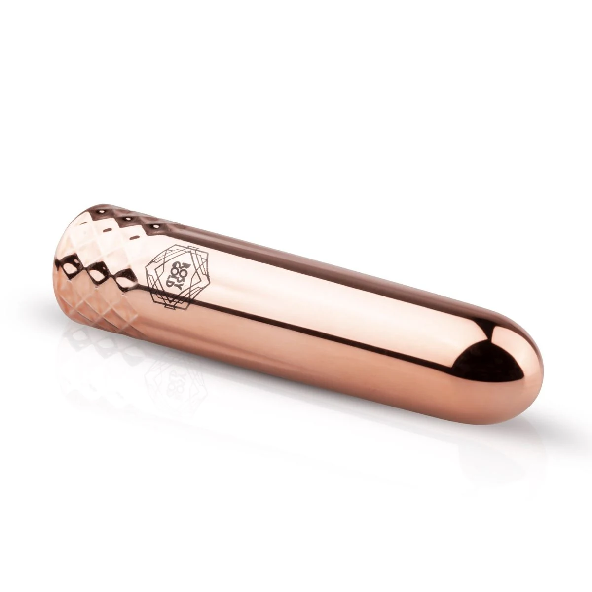 Rosa Vibrator von Rosy Gold mit Ladepunkt an der Unterseite