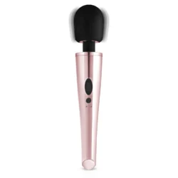 Rosy Gold Nouveau Wandvibrator in Schwarz und Rosa, wiederaufladbar mit flexiblem Kopf