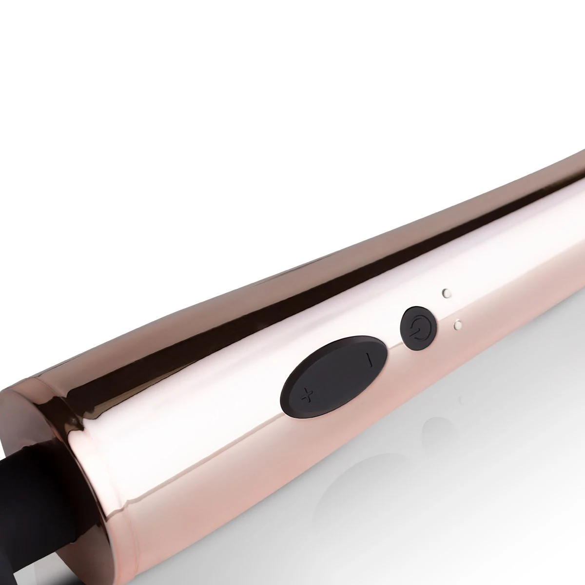 Rosy Gold Vibrator aus ABS und Silikon in Schwarz-Rosa