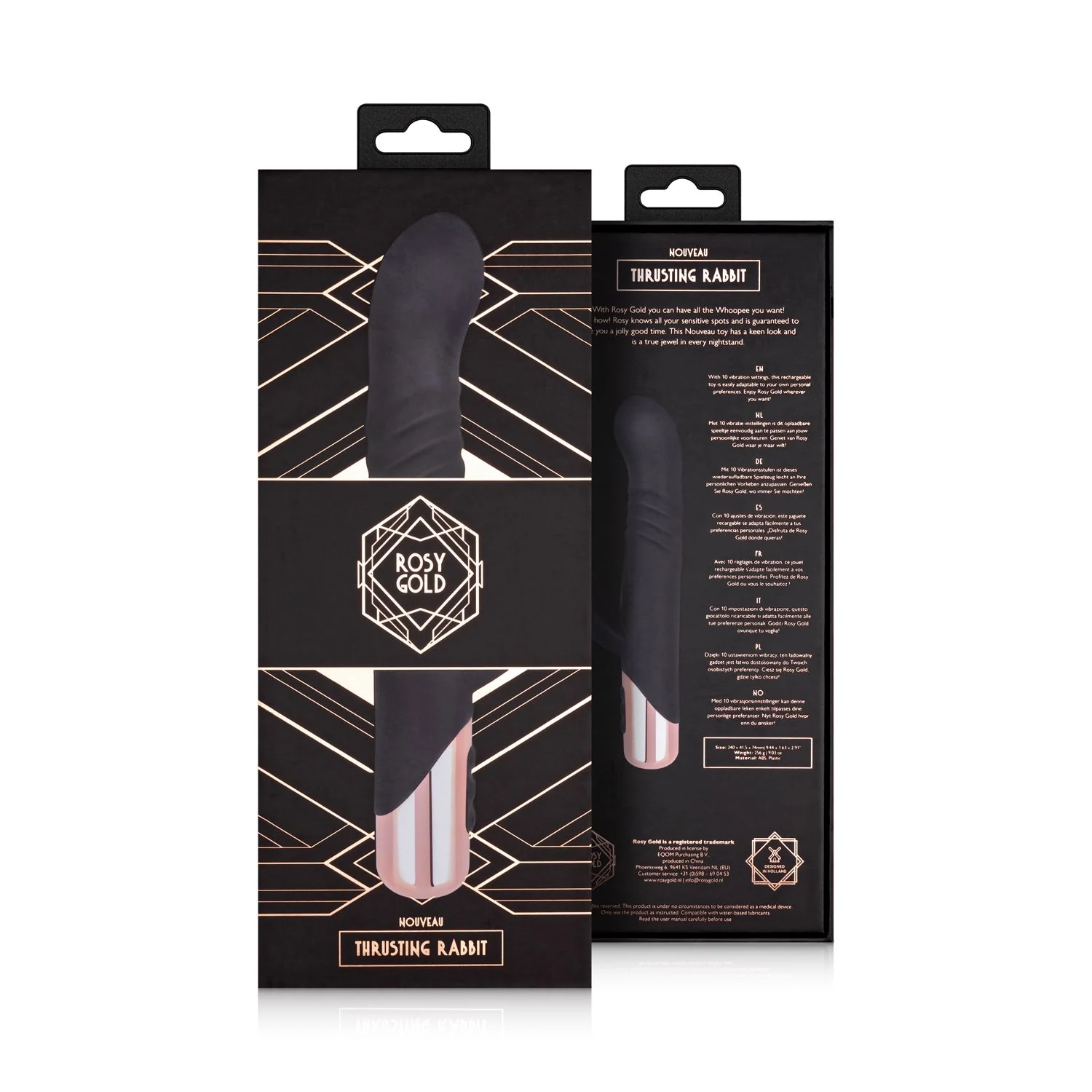 Rosy Gold Vibrator mit 10 Vibrations- und Stoßmustern