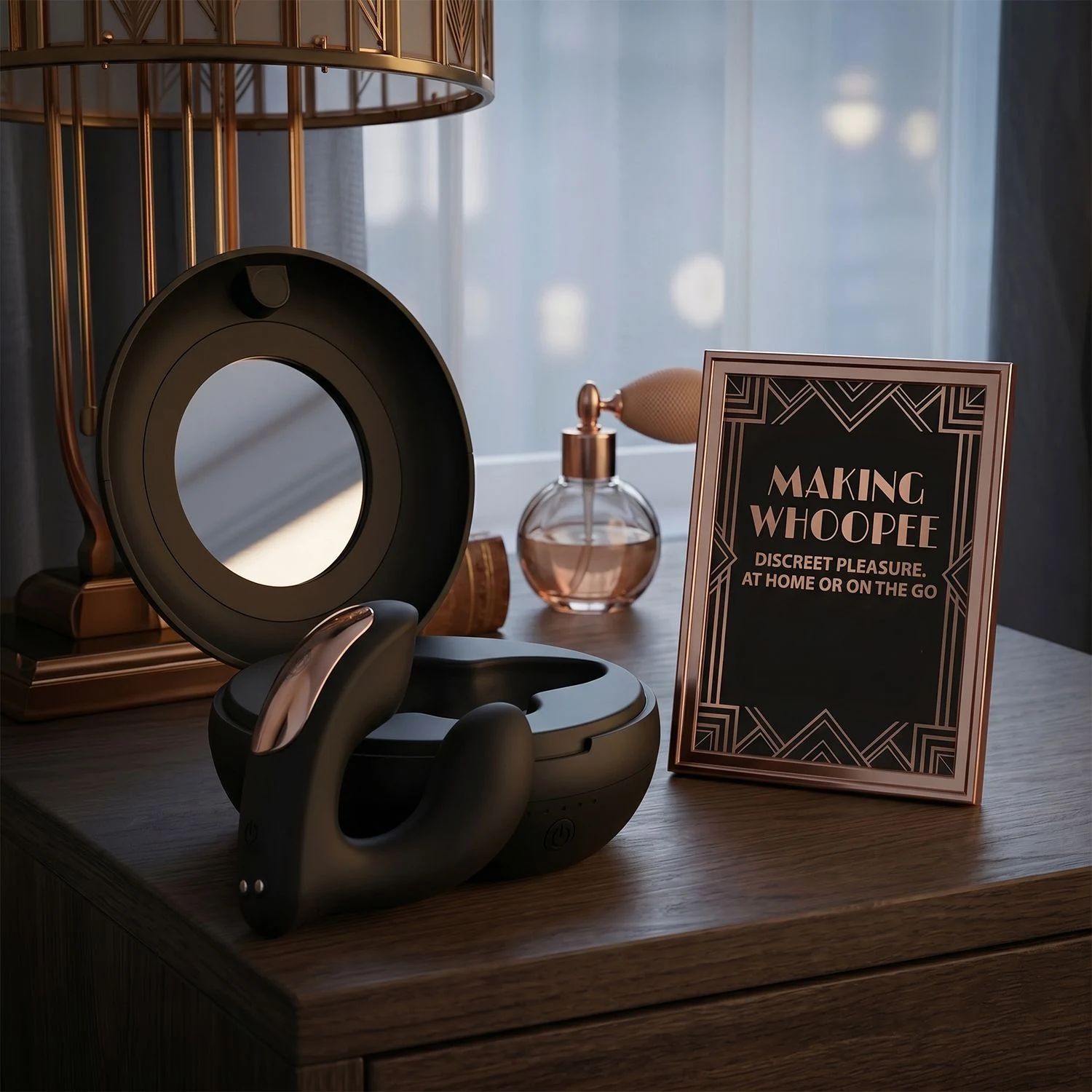 Rosy Gold Vibrator mit Lade- und Aufbewahrungsbox