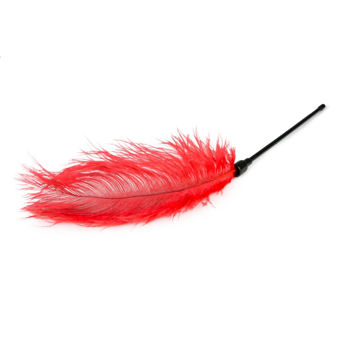 Roter Federkitzler von Toys Fetish Collection, 540 mm lang und einfach festzuhalten