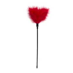 Roter Federkitzler lang von Toys Fetish Collection mit weichen kurzen Federn
