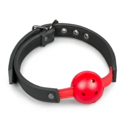 Roter Kugelknebel aus PVC von Toys Fetish Collection mit verstellbarem Riemen