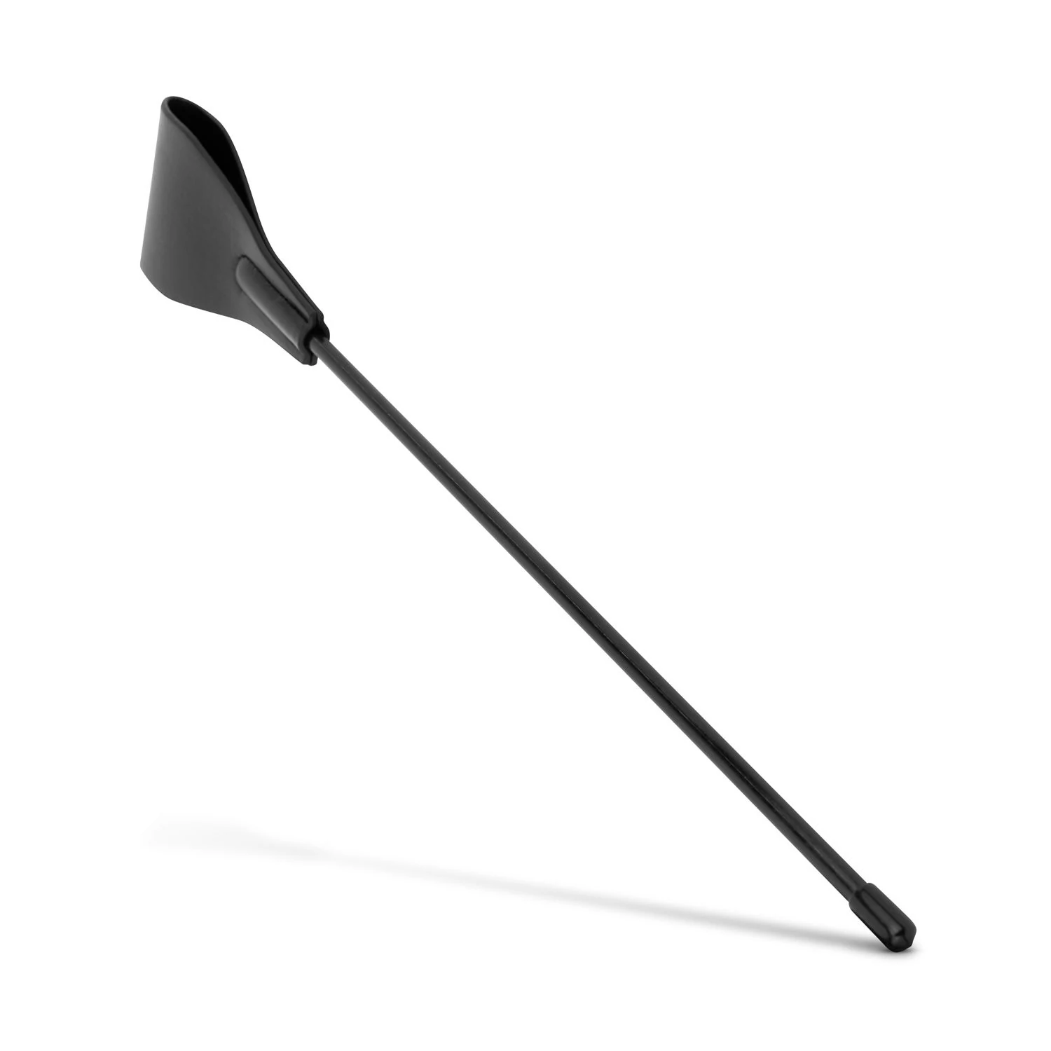 Biegsame schwarze Peitsche 425 mm mit 55 mm breitem Ende für Hautstimulation