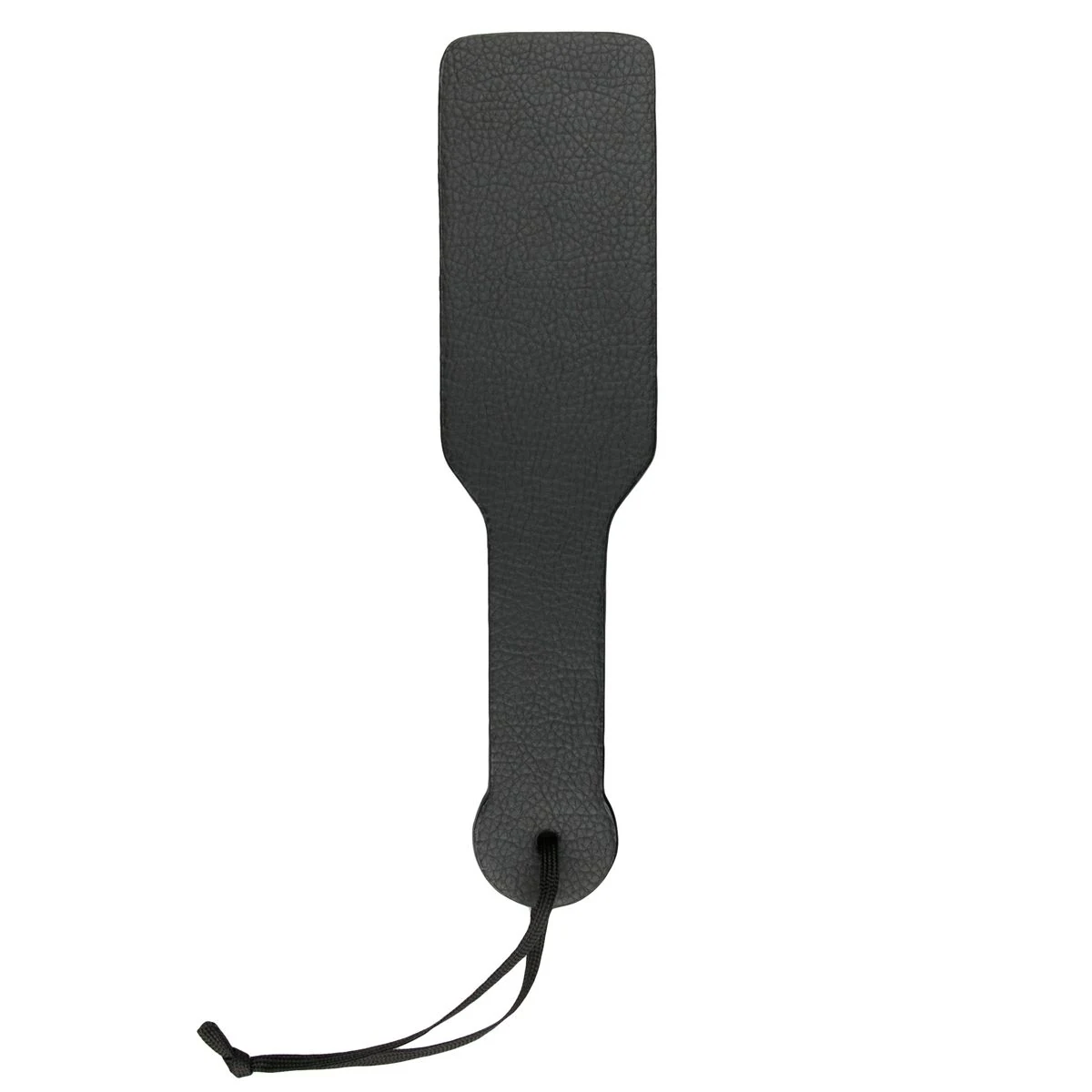 Schwarze PU-Lederklatsche von Toys Fetish Collection mit breitem Paddle