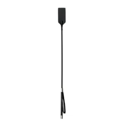 Schwarze SM Peitsche von Toys Fetish Collection mit langem Griff und Schlinge