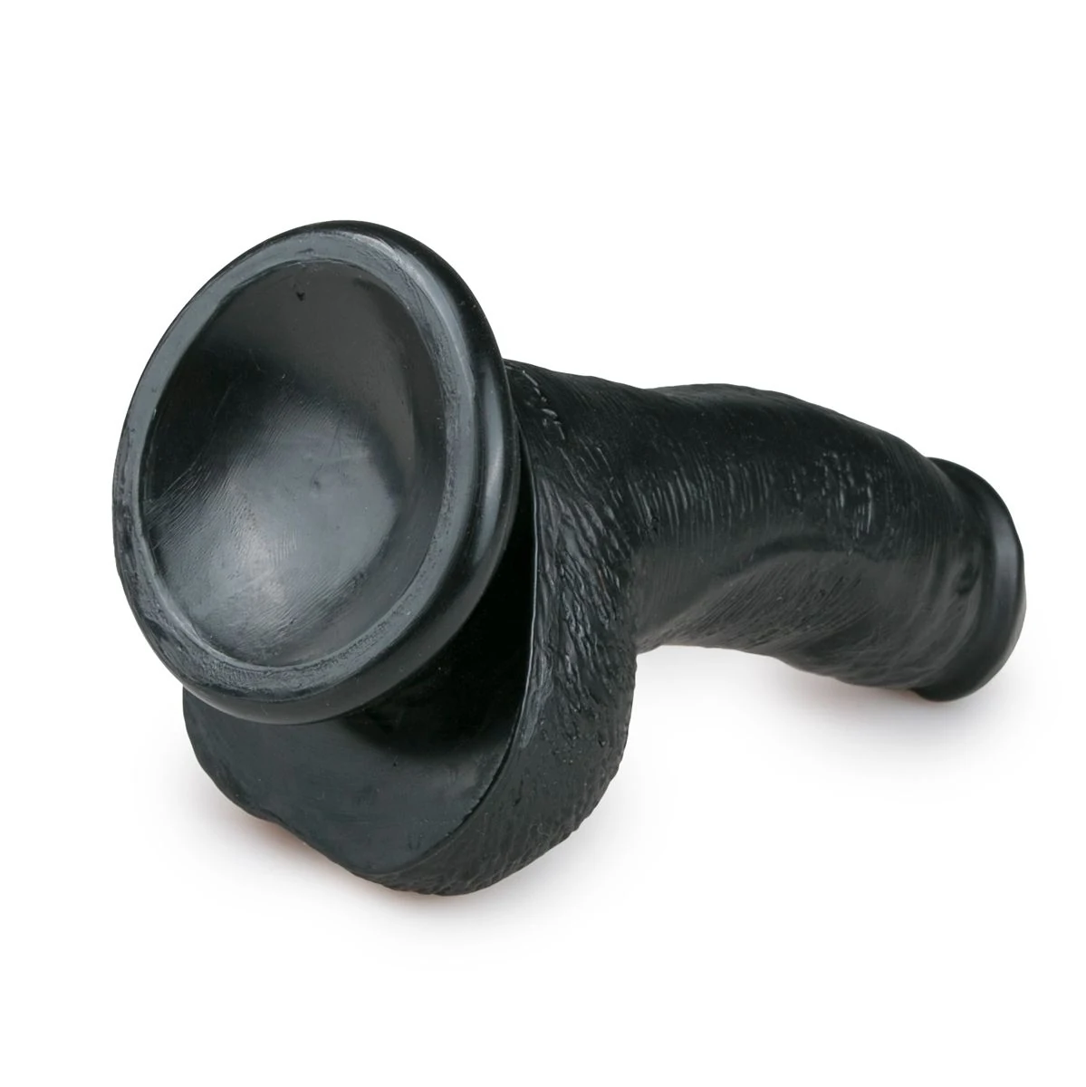 Biegsamer schwarzer Dildo mit Saugnapf aus der Toys Dildo Collection