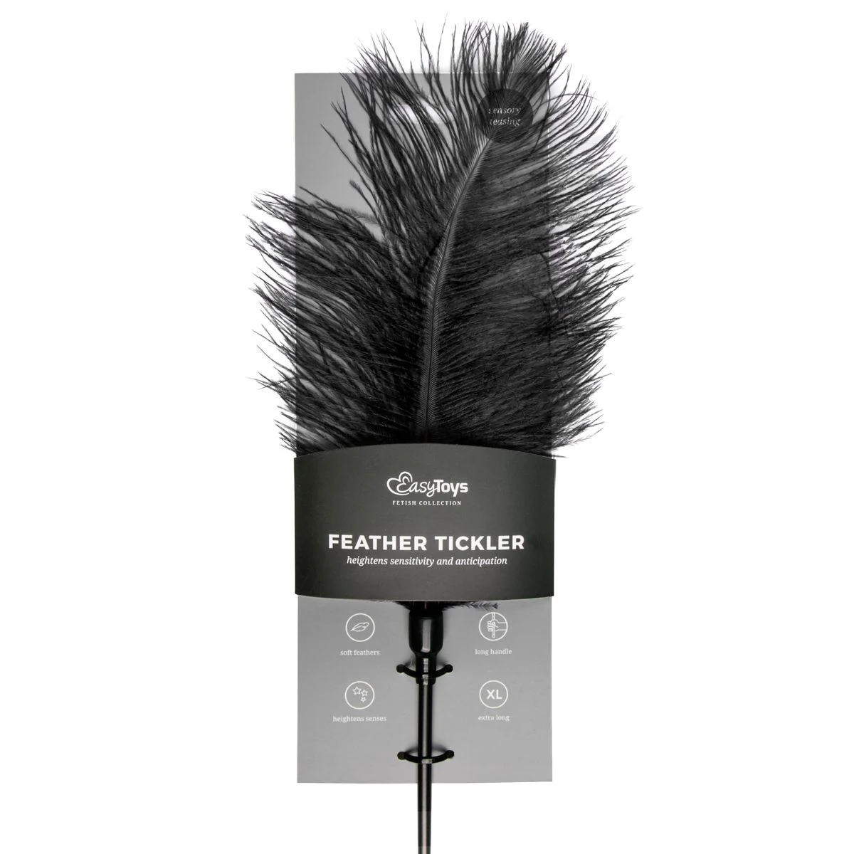 Toys Fetish Feder-Tickler in Schwarz für verspielte Reize beim Vorspiel