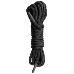 Schwarzes Bondageseil 5 m von Toys Fetish Collection für Fesselungsspiele