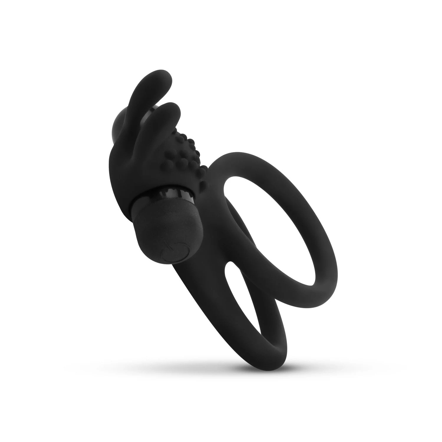 Doppel-Penisring mit Vibration, 85 mm Länge und 30 bis 35 mm Durchmesser