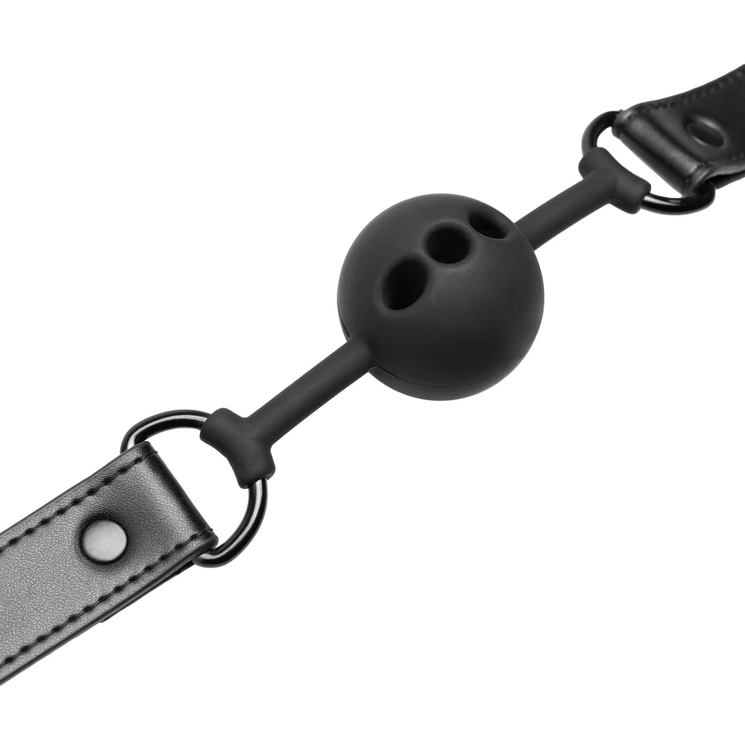 Bedroom Fantasies offener Silikon-Knebel Schwarz für Bondage