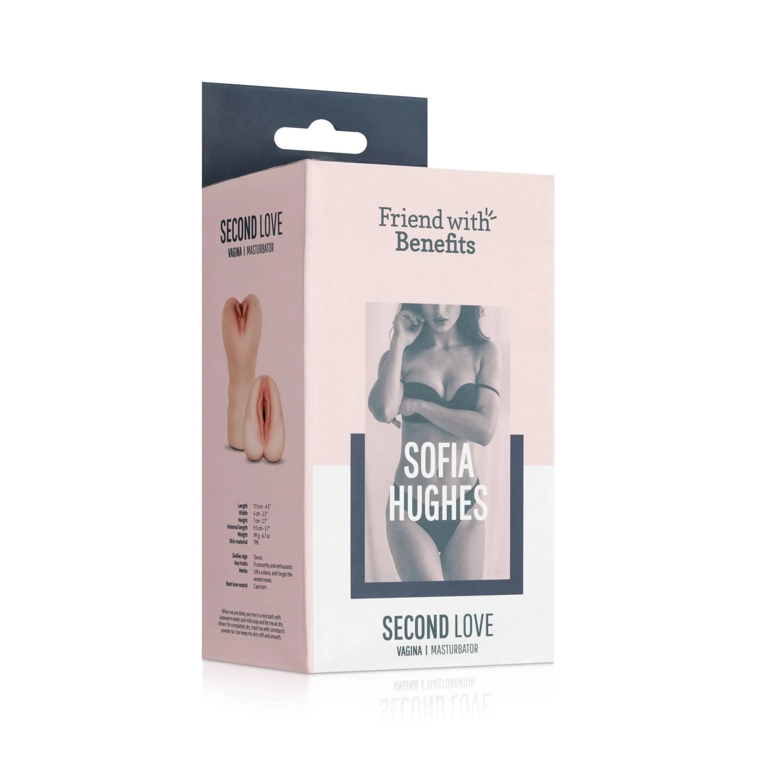 Sofia Hughes Masturbator in Beige, leicht zu reinigen nach der Anwendung