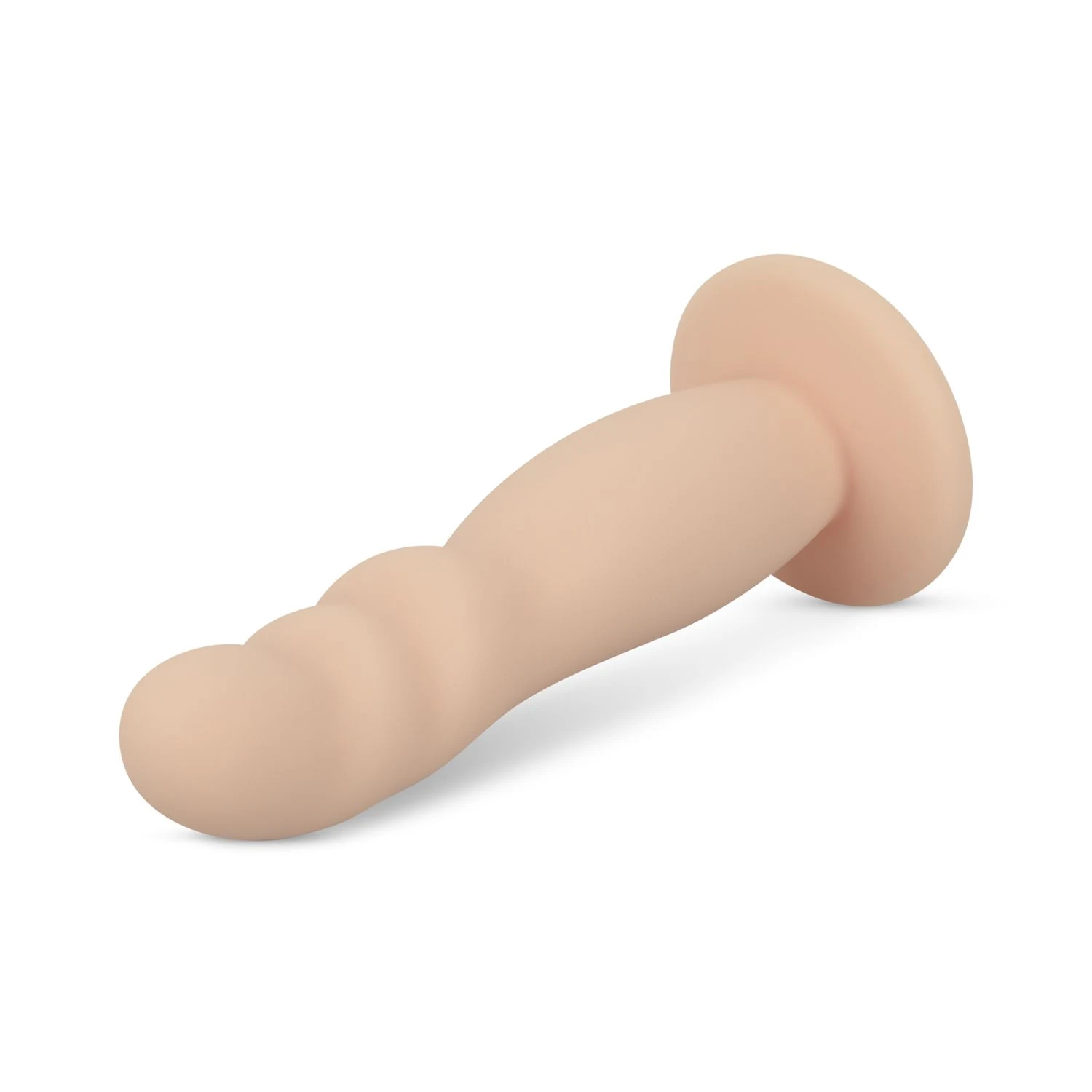 Weicher, flexibler Strap-on Dildo in Beige für Paare