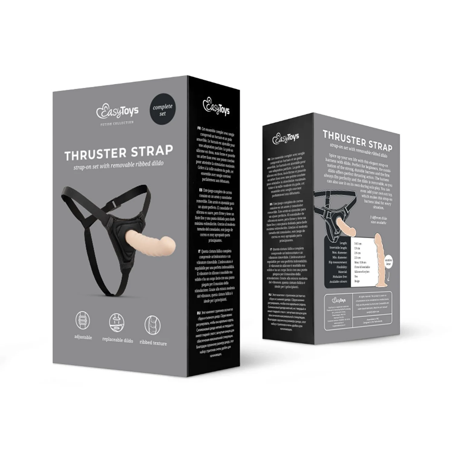 Toys Fetish Strap-On Dildo mit weit verstellbarem Gurt für bequeme Passform