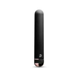 Supreme Vibe schwarzer Vibrator mit klassischem Design und floralen Details